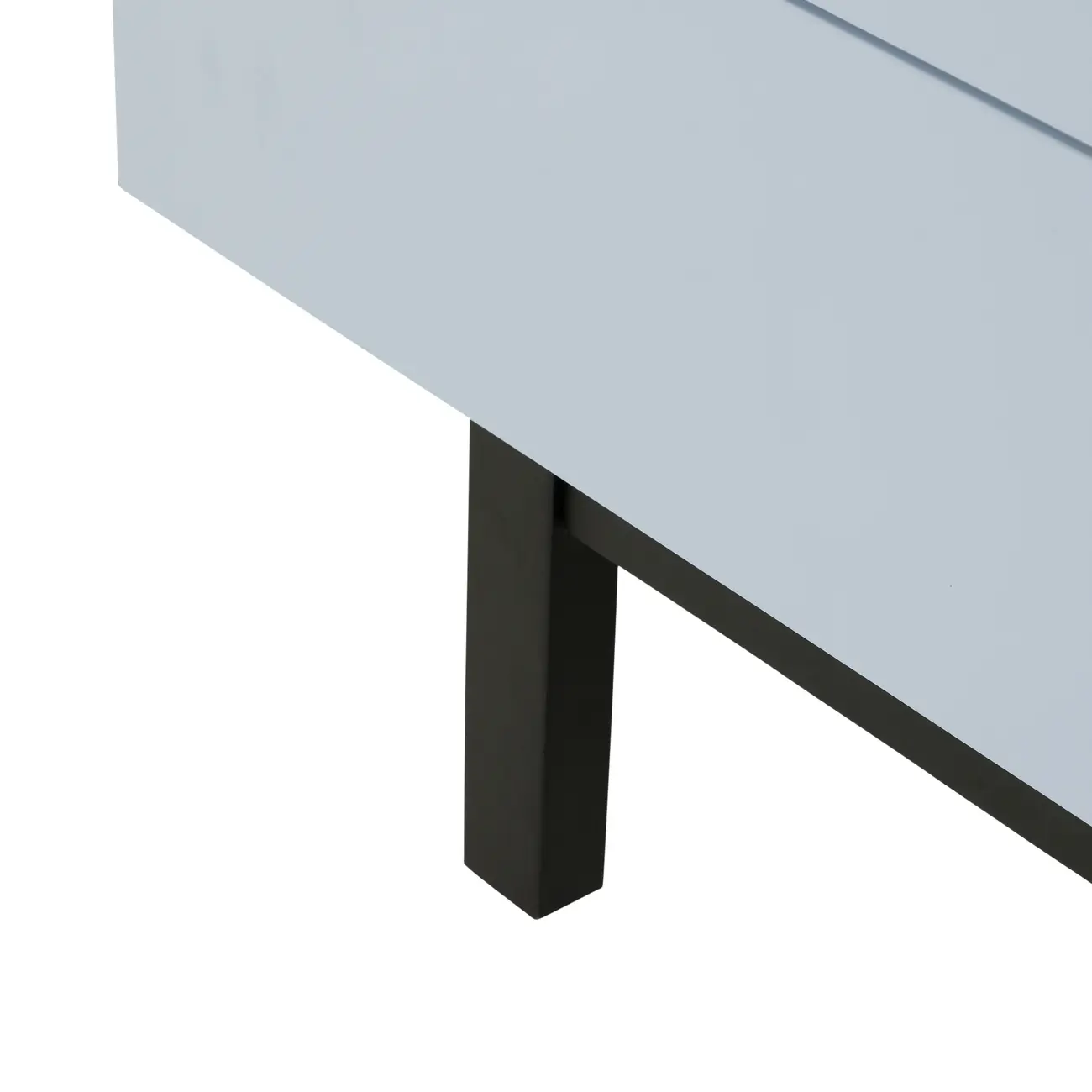 RACK 2 PORTAS/2 GAVETAS 1,90 M X 40 CM POINT - AZUL CLARO/PRETO - Foto 10