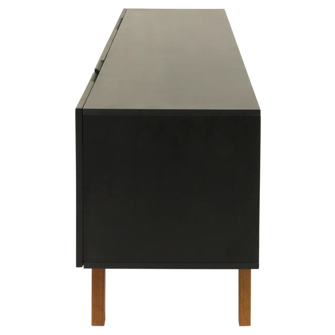 RACK 2 PORTAS/2 GAVETAS 1,90 M X 40 CM POINT - PRETO/NOZES - Foto 5