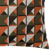 CAPA PARA ALMOFADA 45 CM X 45 CM INTRIX - TERRACOTA/MUSGO - Foto 2