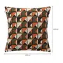 CAPA PARA ALMOFADA 45 CM X 45 CM INTRIX - TERRACOTA/MUSGO - Foto 3