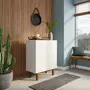 BUFFET 2 PORTAS 80 CM X 40 CM POINT - BRANCO/NOZES - Foto 11