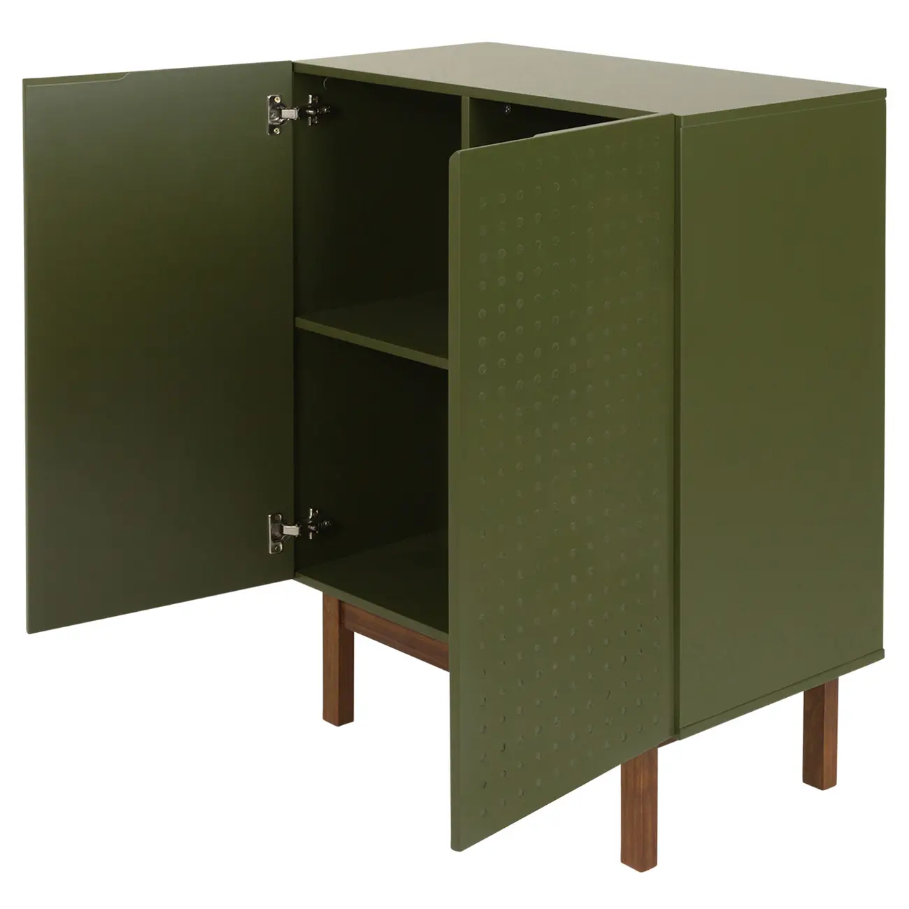 BUFFET 2 PORTAS 80 CM X 40 CM POINT - MUSGO/NOZES - Foto 3