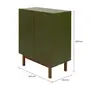 BUFFET 2 PORTAS 80 CM X 40 CM POINT - MUSGO/NOZES - Foto 9