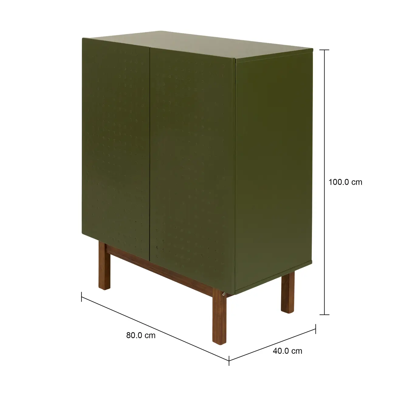 BUFFET 2 PORTAS 80 CM X 40 CM POINT - MUSGO/NOZES - Foto 9