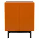 TERRACOTA/PRETO - BUFFET 2 PORTAS 80 CM X 40 CM POINT