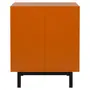 TERRACOTA/PRETO - BUFFET 2 PORTAS 80 CM X 40 CM POINT