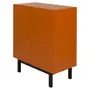 BUFFET 2 PORTAS 80 CM X 40 CM POINT - TERRACOTA/PRETO - Foto 2