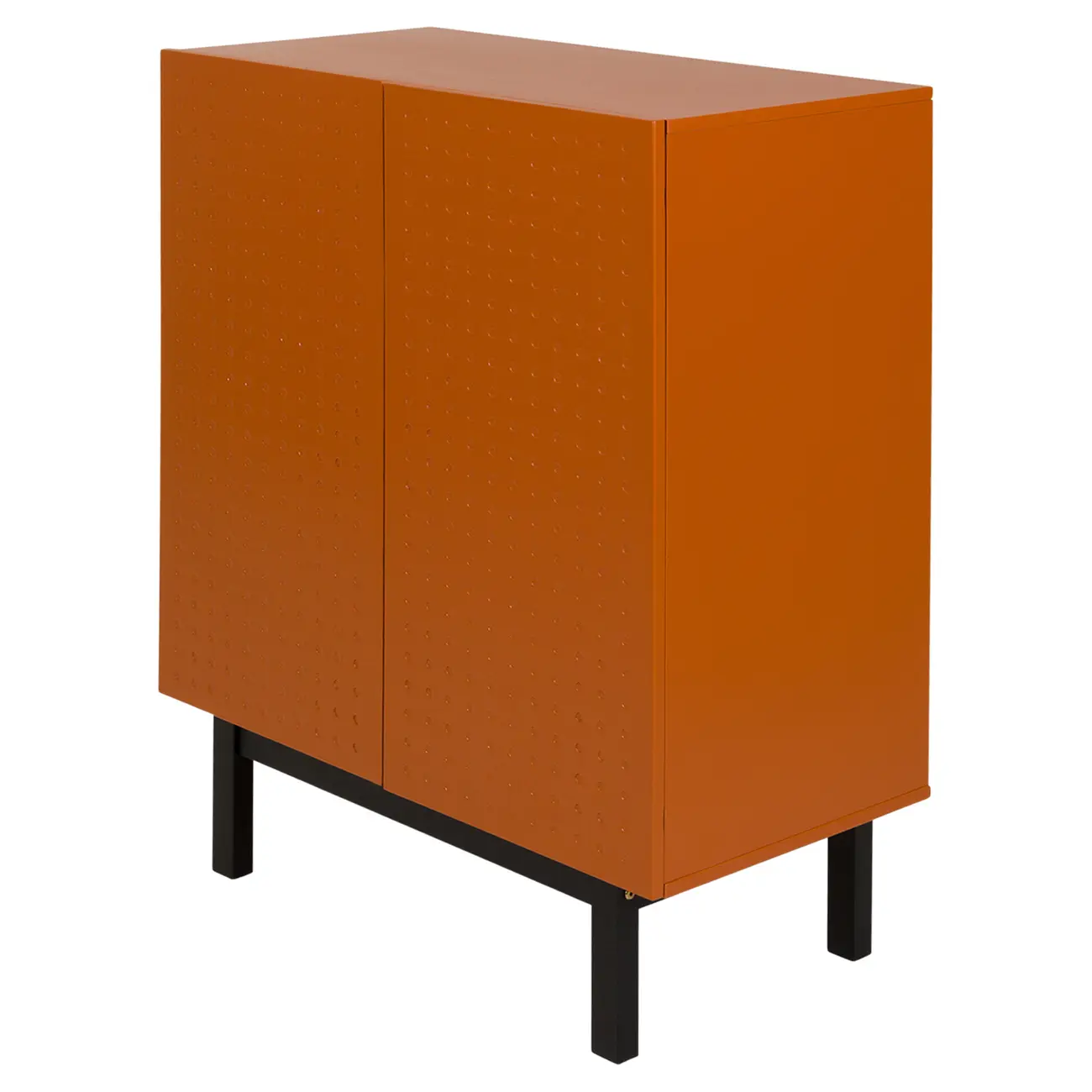 BUFFET 2 PORTAS 80 CM X 40 CM POINT - TERRACOTA/PRETO - Foto 2