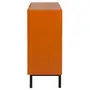 BUFFET 2 PORTAS 80 CM X 40 CM POINT - TERRACOTA/PRETO - Foto 5