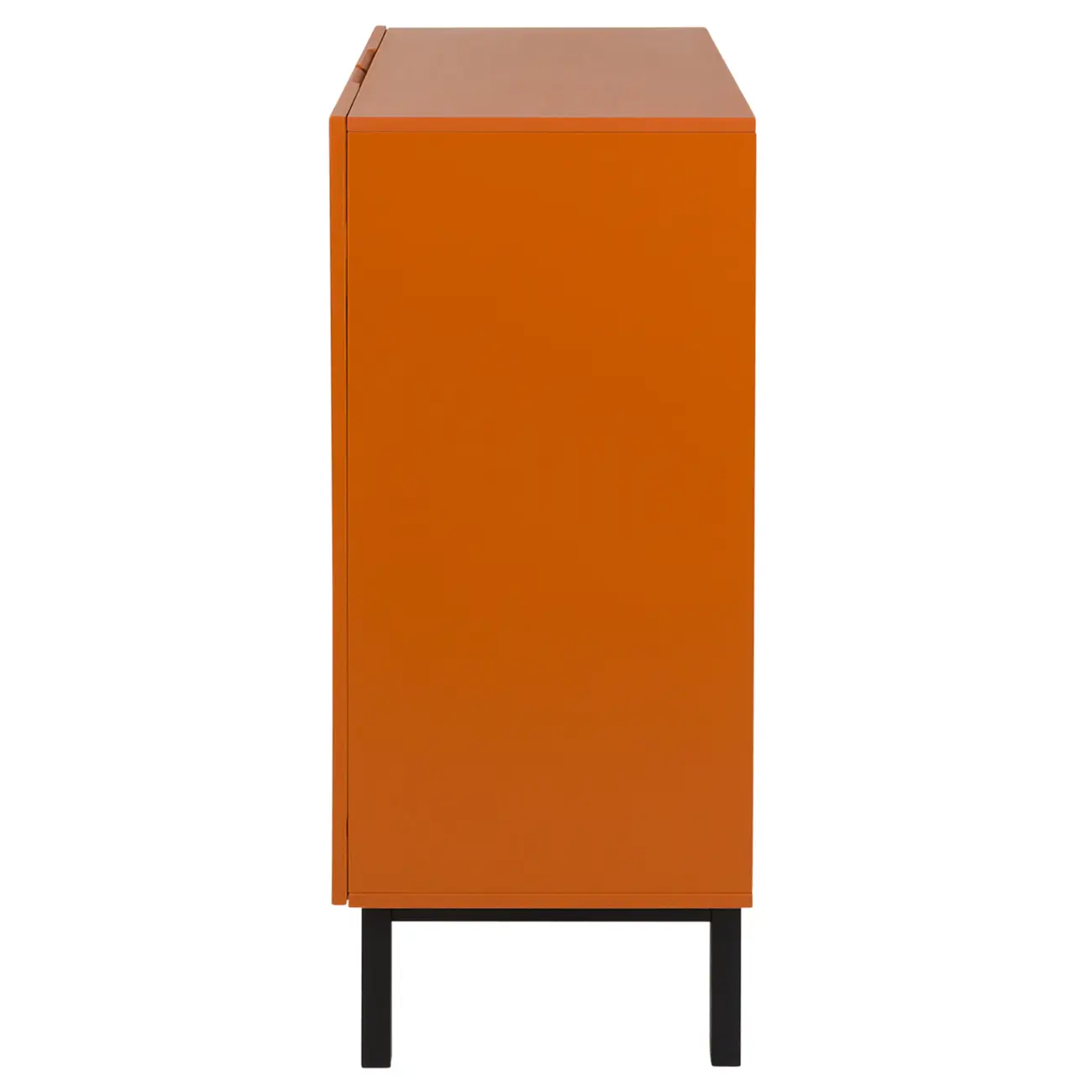 BUFFET 2 PORTAS 80 CM X 40 CM POINT - TERRACOTA/PRETO - Foto 5