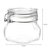 POTE HERMÉTICO 500 ML FIDO I - INCOLOR/CROMADO - Foto 6