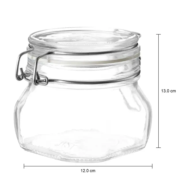 POTE HERMÉTICO 500 ML FIDO I - INCOLOR/CROMADO - Foto 6