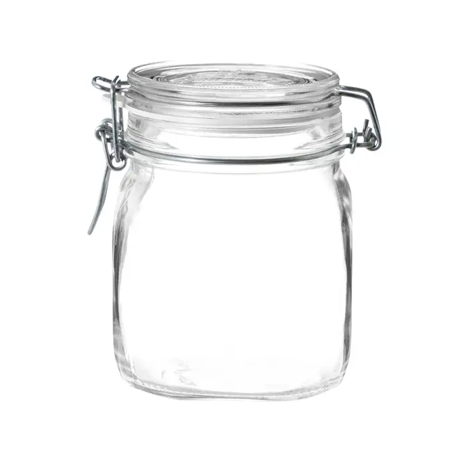 POTE HERMÉTICO 750 ML FIDO I - INCOLOR/CROMADO - Foto 1