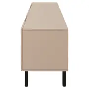 RACK 2 PORTAS/2 GAVETAS 1,90 M X 40 CM POINT - CAMELO/PRETO - Foto 5