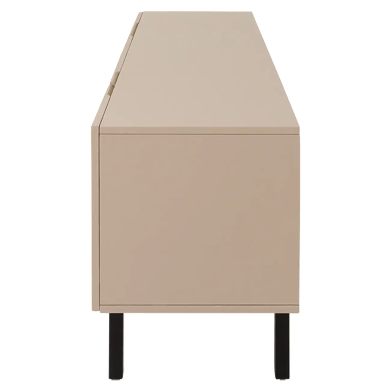 RACK 2 PORTAS/2 GAVETAS 1,90 M X 40 CM POINT - CAMELO/PRETO - Foto 5