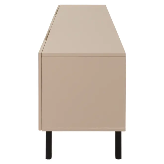 RACK 2 PORTAS/2 GAVETAS 1,90 M X 40 CM POINT - CAMELO/PRETO - Foto 5