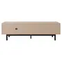 RACK 2 PORTAS/2 GAVETAS 1,90 M X 40 CM POINT - CAMELO/PRETO - Foto 6