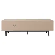 RACK 2 PORTAS/2 GAVETAS 1,90 M X 40 CM POINT - CAMELO/PRETO - Foto 6
