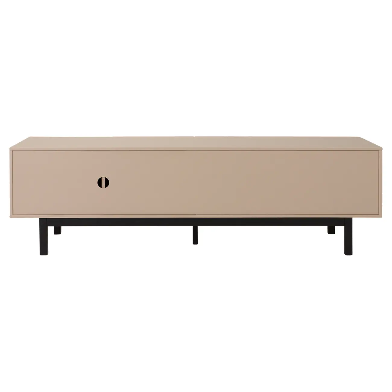 RACK 2 PORTAS/2 GAVETAS 1,90 M X 40 CM POINT - CAMELO/PRETO - Foto 6