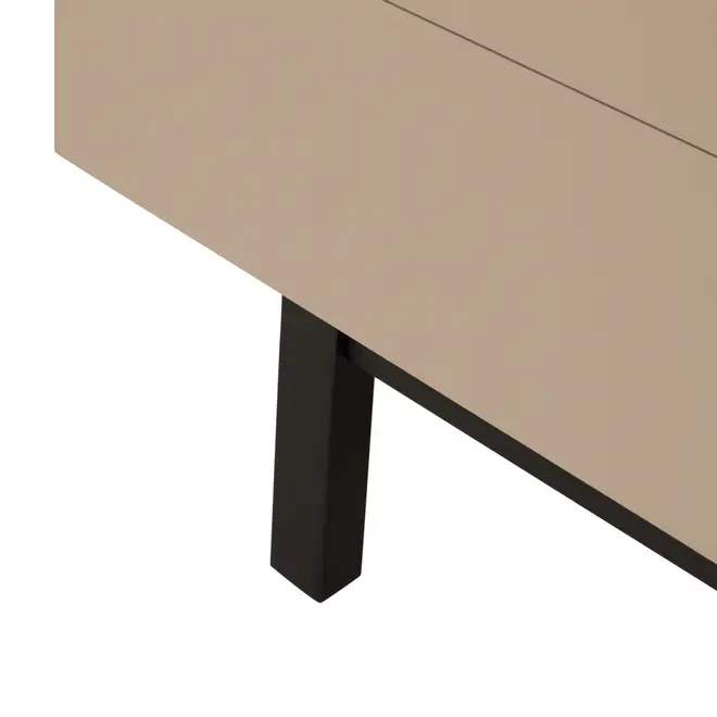 RACK 2 PORTAS/2 GAVETAS 1,90 M X 40 CM POINT - CAMELO/PRETO - Foto 9