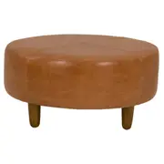 PUFF REDONDO 72 CM WESTERN - COURO NOZES - Foto 2