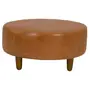 PUFF REDONDO 72 CM WESTERN - COURO NOZES - Foto 2