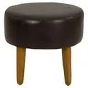 COURO PRETO - PUFF WESTERN