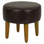 PUFF WESTERN - COURO PRETO - Foto 2