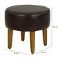 PUFF WESTERN - COURO PRETO - Foto 6