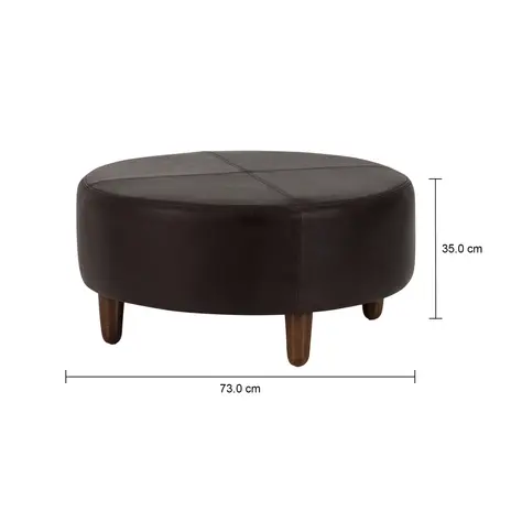 Imagem com medidas do produto PUFF REDONDO 72 CM WESTERN