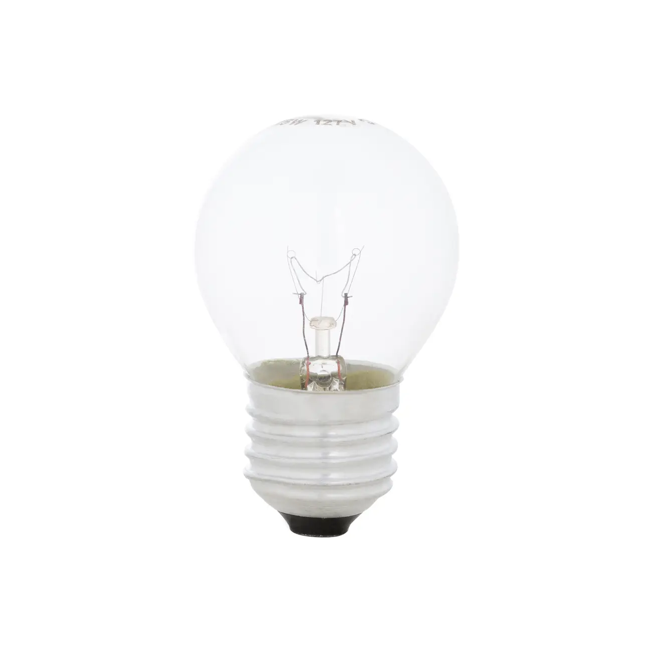 LÂMPADA INCANDESCENTE BOLINHA CLARA 15W E27 127V LUZ AMARELA TASCHIBRA - INCOLOR - Foto 1