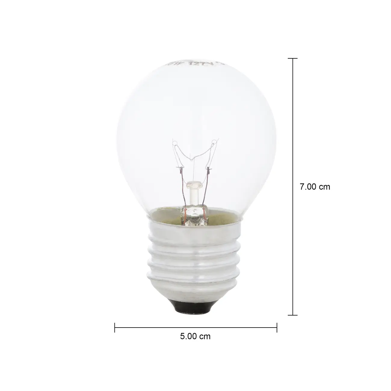 LÂMPADA INCANDESCENTE BOLINHA CLARA 15W E27 127V LUZ AMARELA TASCHIBRA - INCOLOR - Foto 2