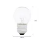 LÂMPADA INCANDESCENTE BOLINHA CLARA 15W E27 220V LUZ AMARELA TASCHIBRA - INCOLOR - Foto 2