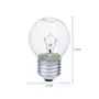 LÂMPADA INCANDESCENTE BOLINHA CLARA 40W E27 127V LUZ AMARELA TASCHIBRA - INCOLOR - Foto 2