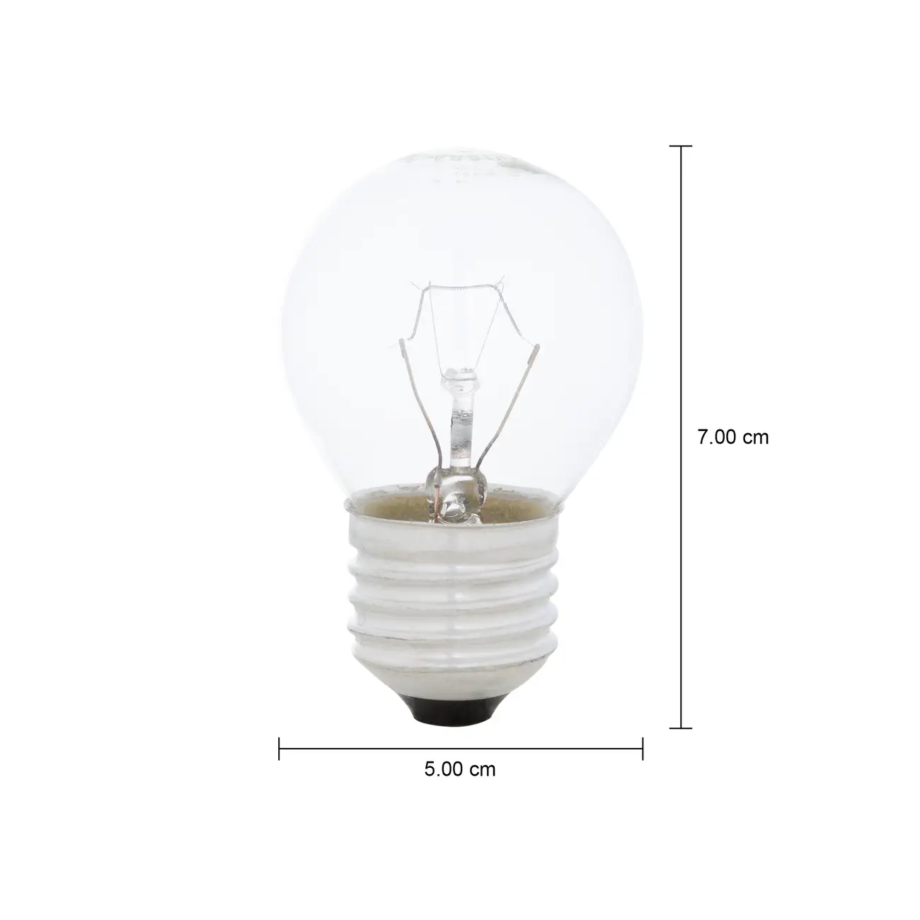 LÂMPADA INCANDESCENTE BOLINHA CLARA 40W E27 220V LUZ AMARELA TASCHIBRA - INCOLOR - Foto 2