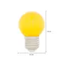 LÂMPADA LED BOLINHA AMARELA 1W E27 127V TASCHIBRA - AMARELO - Foto 2