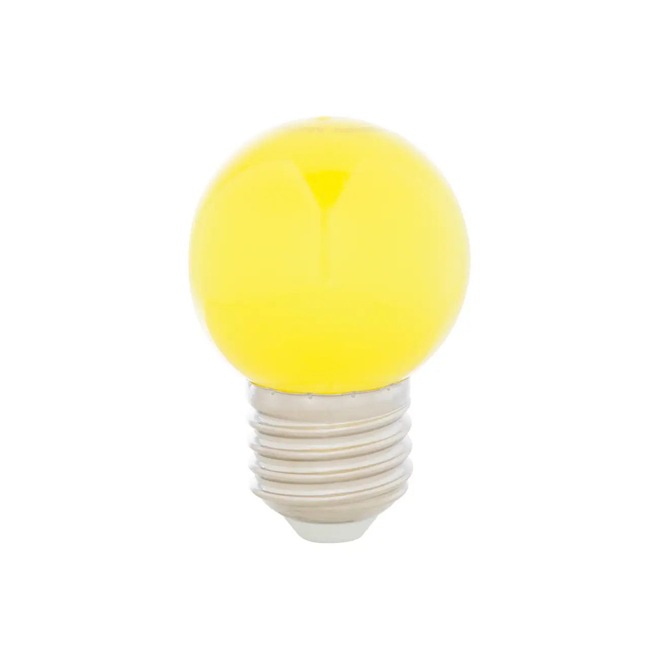 LÂMPADA LED BOLINHA AMARELA 1W E27 220V TASCHIBRA - AMARELO - Foto 1