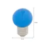 LÂMPADA LED BOLINHA AZUL 1W E27 127V TASCHIBRA - AZUL - Foto 2