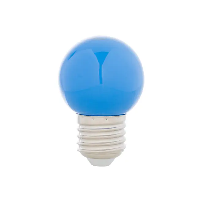 LÂMPADA LED BOLINHA AZUL 1W E27 220V TASCHIBRA - AZUL - Foto 1