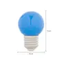 LÂMPADA LED BOLINHA AZUL 1W E27 220V TASCHIBRA - AZUL - Foto 2