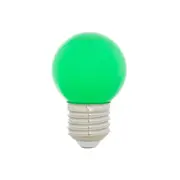LÂMPADA LED BOLINHA VERDE 1W E27 127V TASCHIBRA - VERDE - Foto 1