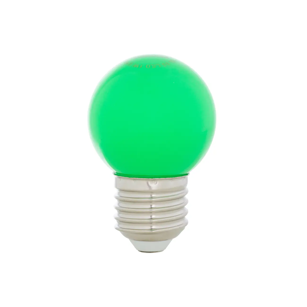 LÂMPADA LED BOLINHA VERDE 1W E27 127V TASCHIBRA - VERDE - Foto 1