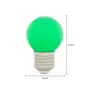 LÂMPADA LED BOLINHA VERDE 1W E27 127V TASCHIBRA - VERDE - Foto 2