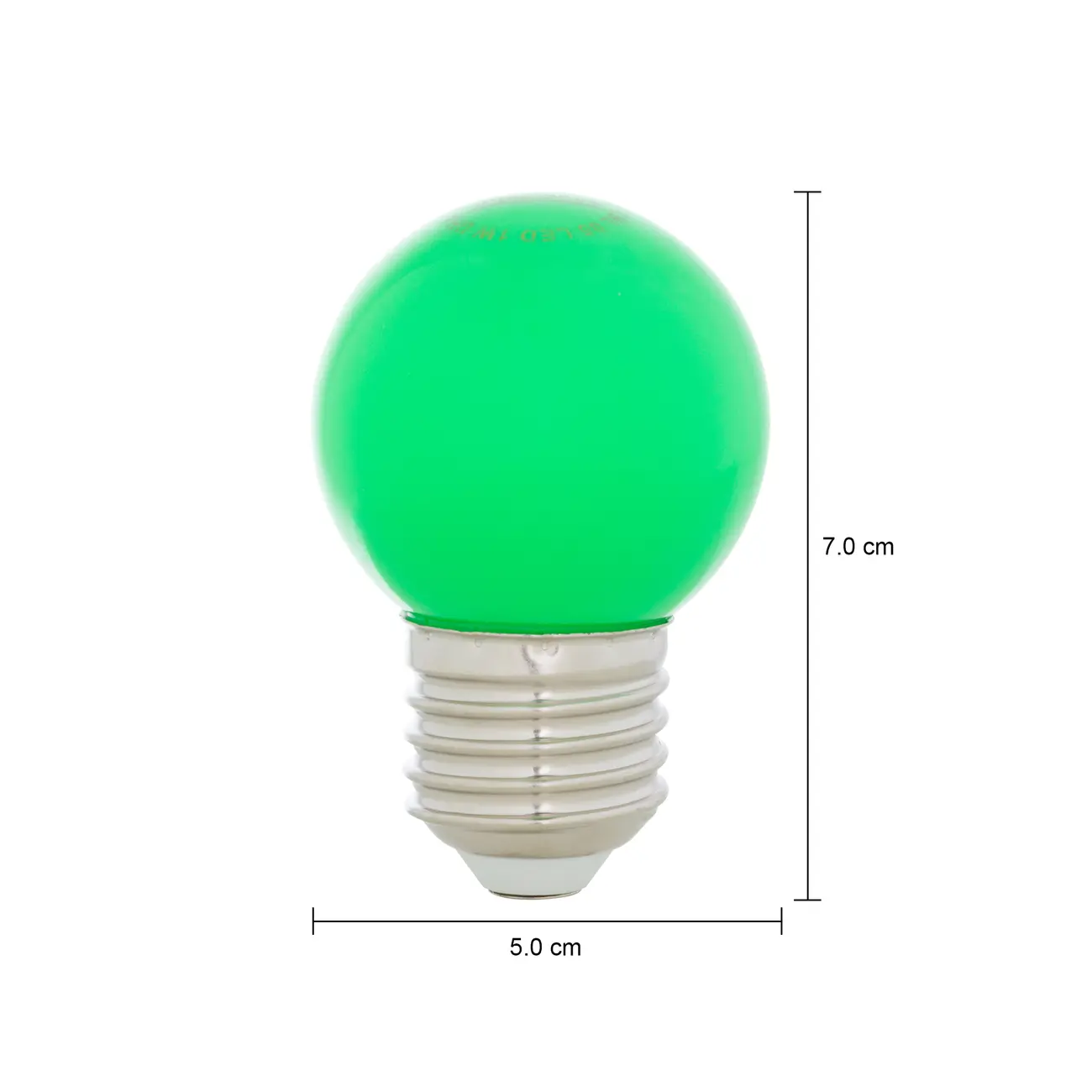 LÂMPADA LED BOLINHA VERDE 1W E27 127V TASCHIBRA - VERDE - Foto 2