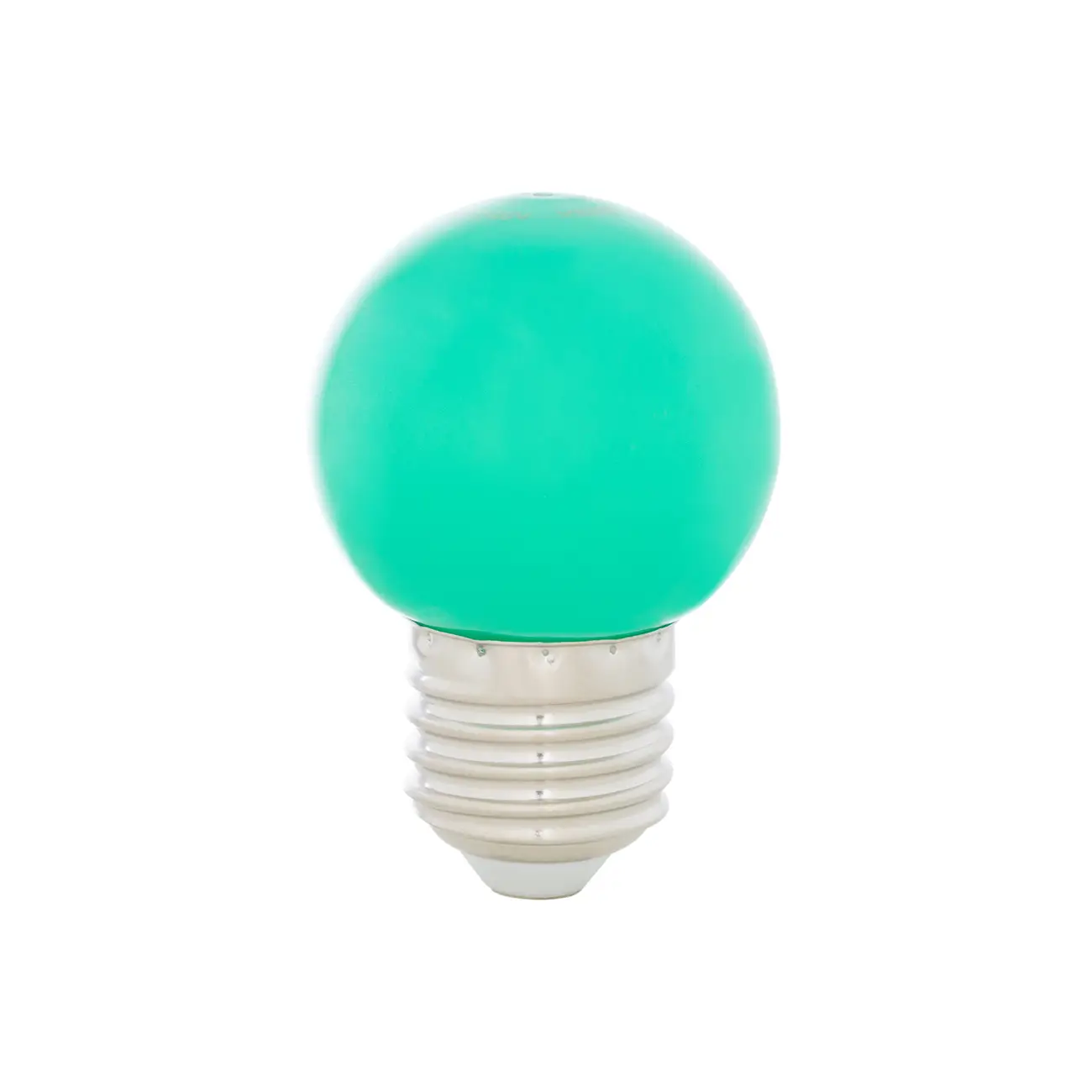 LÂMPADA LED BOLINHA VERDE 1W E27 220V TASCHIBRA - VERDE - Foto 1