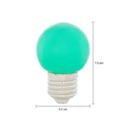 LÂMPADA LED BOLINHA VERDE 1W E27 220V TASCHIBRA - VERDE - Foto 2