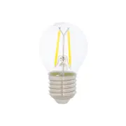 LÂMPADA LED FILAMENTO COLOR BOLINHA AMARELA G45 4W E27 127 220V TASCHIBRA - INCOLOR - Foto 1