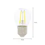 LÂMPADA LED FILAMENTO COLOR BOLINHA AMARELA G45 4W E27 127 220V TASCHIBRA - INCOLOR - Foto 2