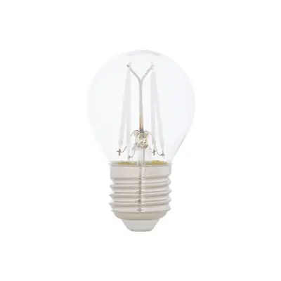 LÂMPADA LED FILAMENTO COLOR BOLINHA AZUL G45 4W E27 127 220V TASCHIBRA