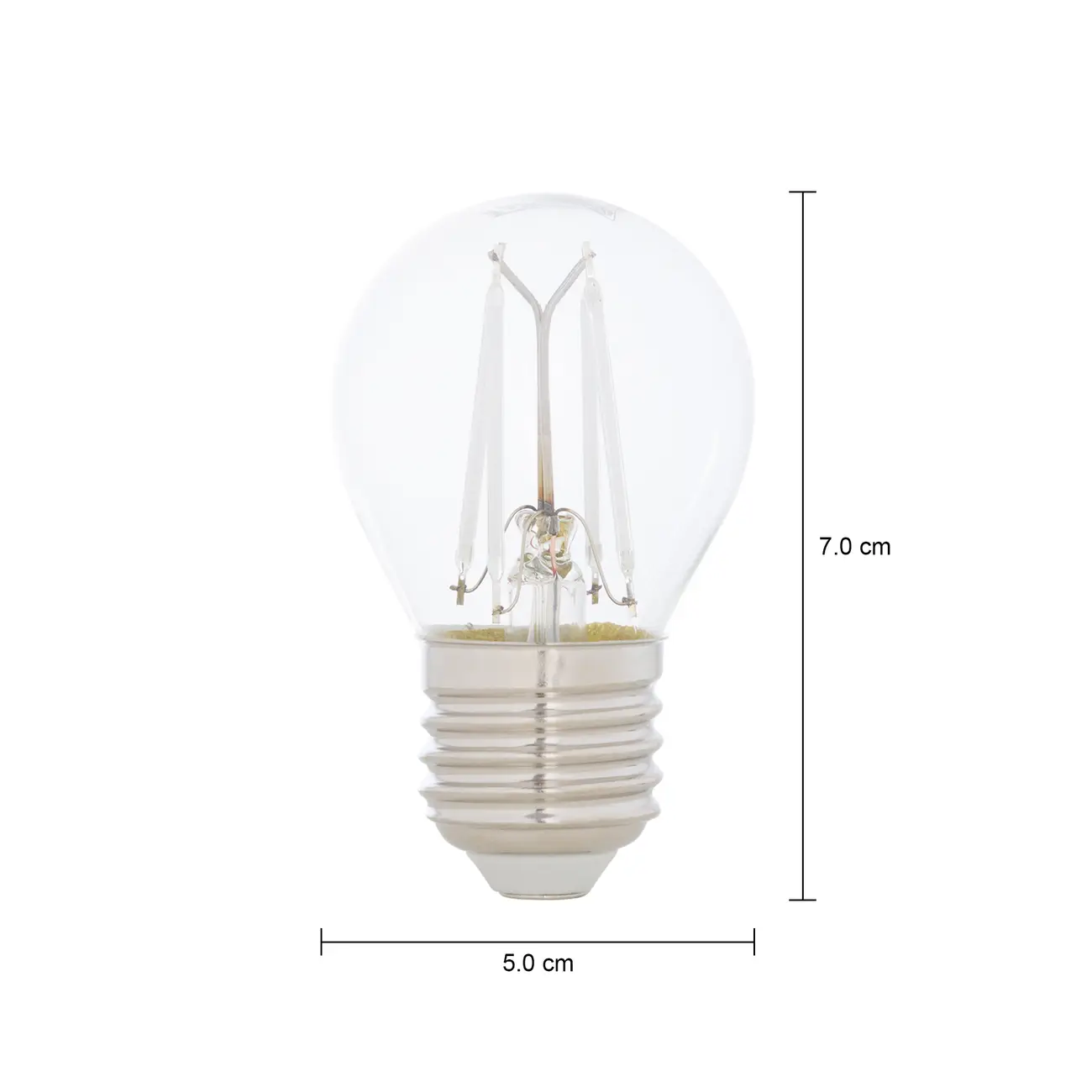 LÂMPADA LED FILAMENTO COLOR BOLINHA AZUL G45 4W E27 127 220V TASCHIBRA - INCOLOR - Foto 2